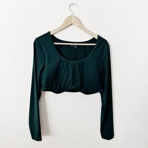 Forest green aerie offline cropped long sleeve XL